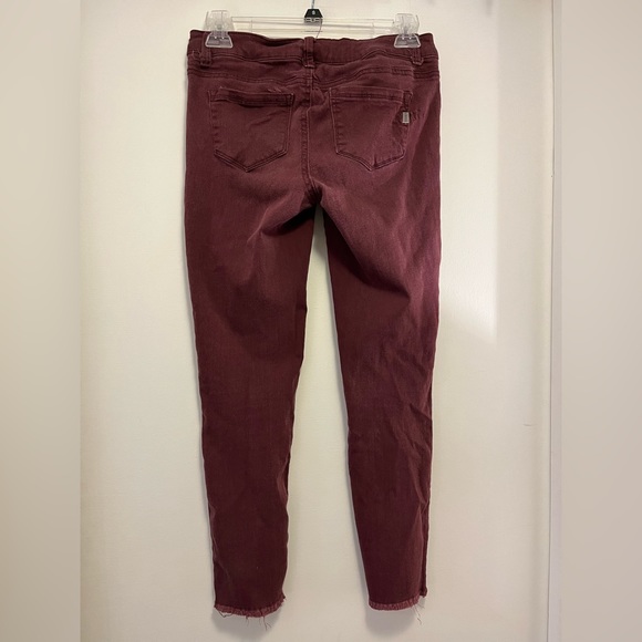 1882 Denim Lisbon Burgundy Skinny Jeans - Size 26 - Picture 5 of 6